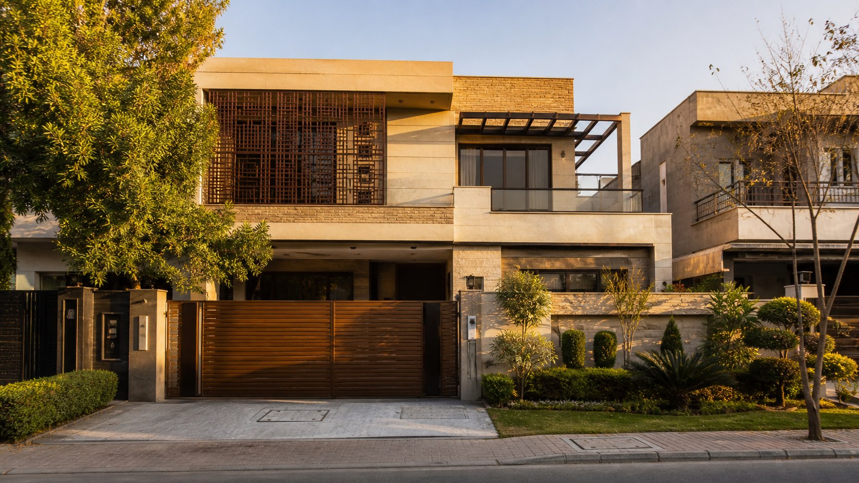 Contemporary family residence in Lahore